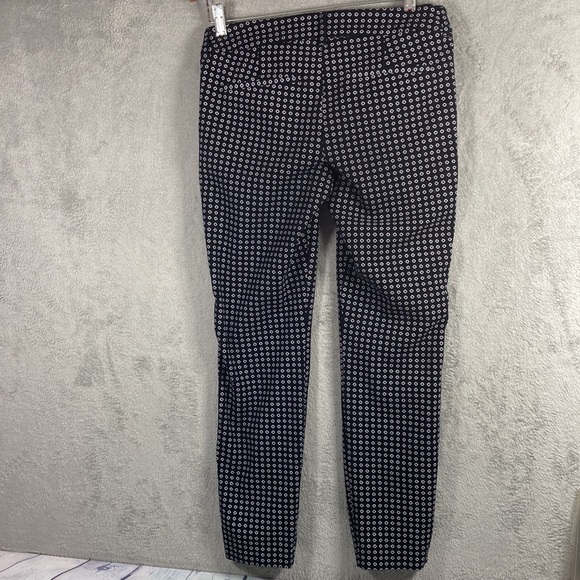 Old Navy Black w Design White Side Stripe Skinny Ankle Pants Size 4 - Picture 5 of 9